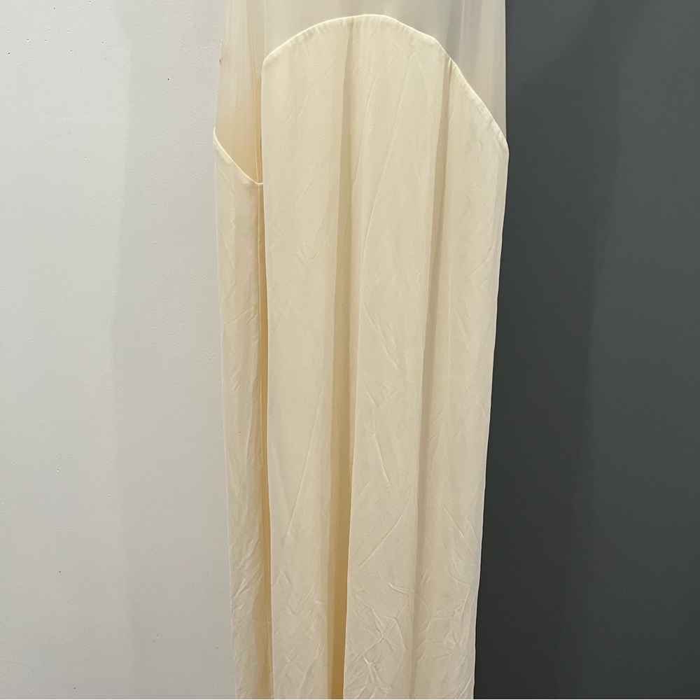White Sheer Panel Maxi Dress - Picture 11 of 12